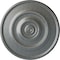 Ekena Millwork Dylar Ceiling Medallion (Fits Canopies up to 6 1/4"), Hand-Painted Platinum, 30"OD x 2 1/4"P CM30DYPLS - alternate 1